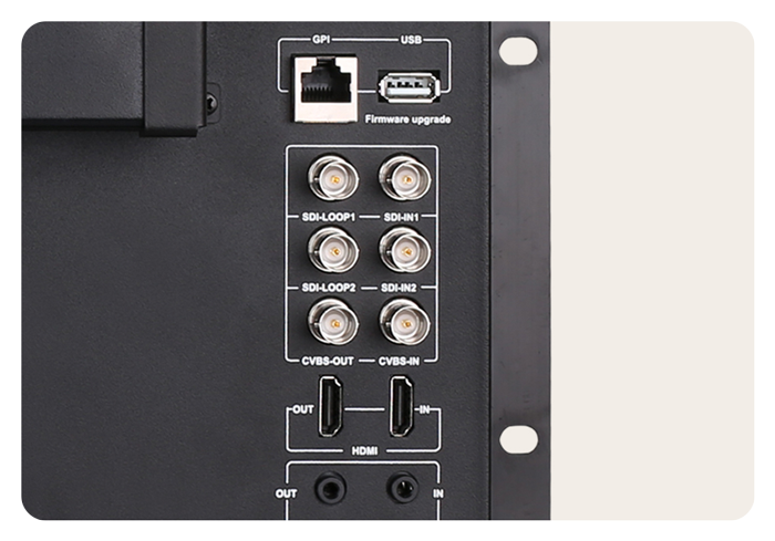SWIT M-1093F Dual 9-inch FHD Waveform Rack LCD Monitor